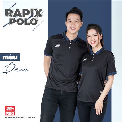 Áo Polo Riki Rapix Đen